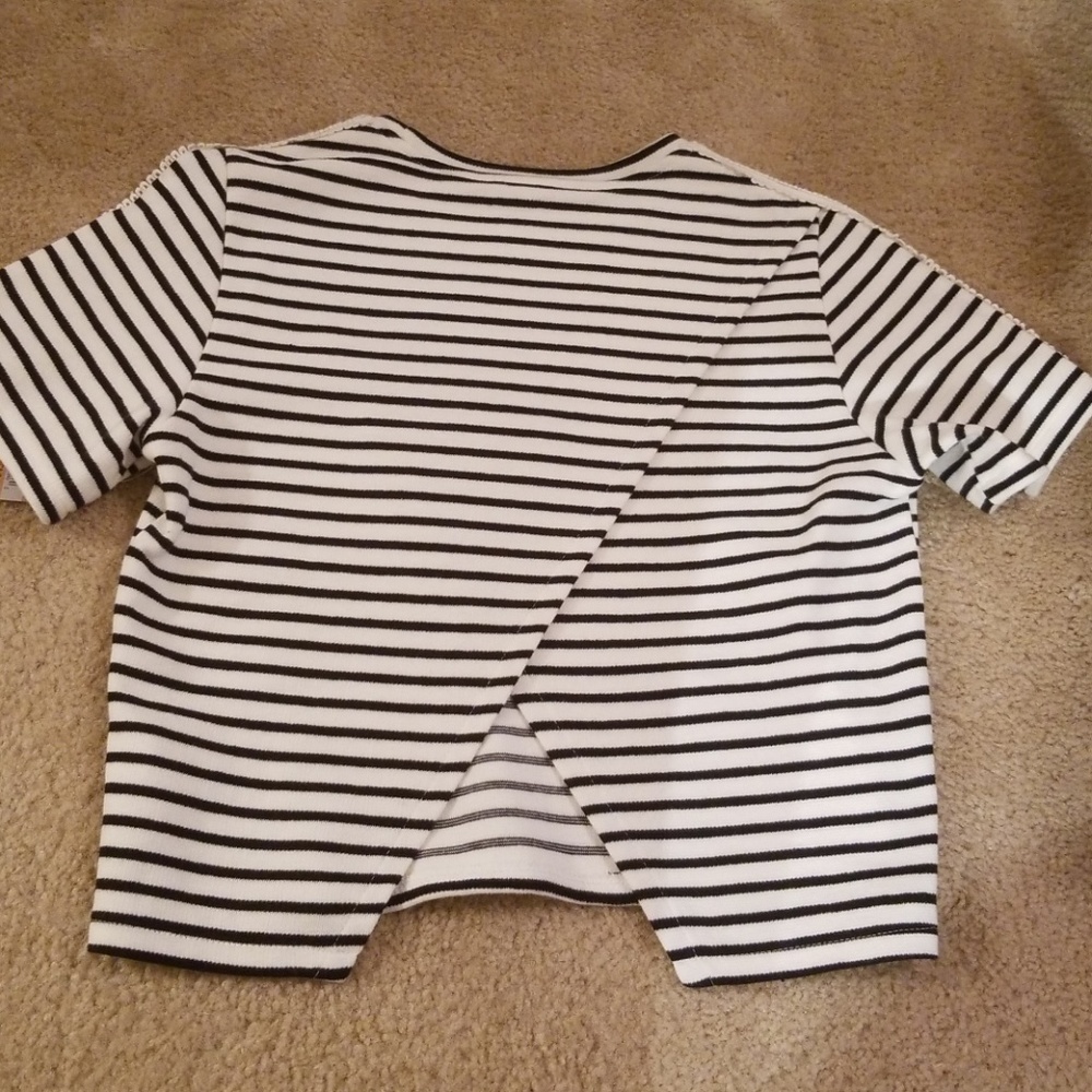 Rachel Roy Open Back Crop💙 - Picture 5 of 8